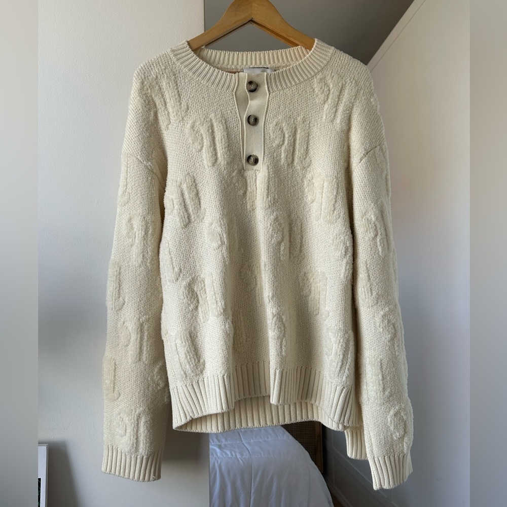 Brand new Nanushka Logotype wool crew neck sweater